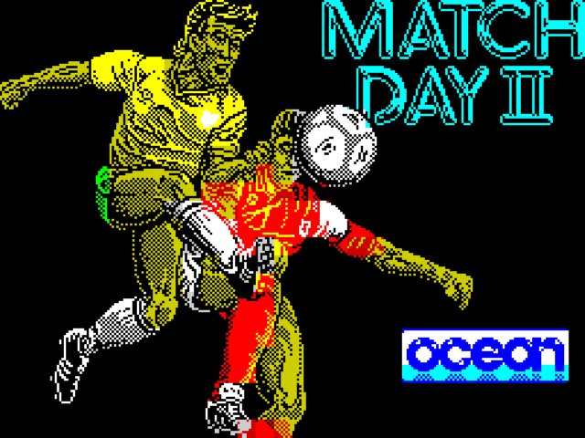 Match Day II title screen for ZX Spectrum